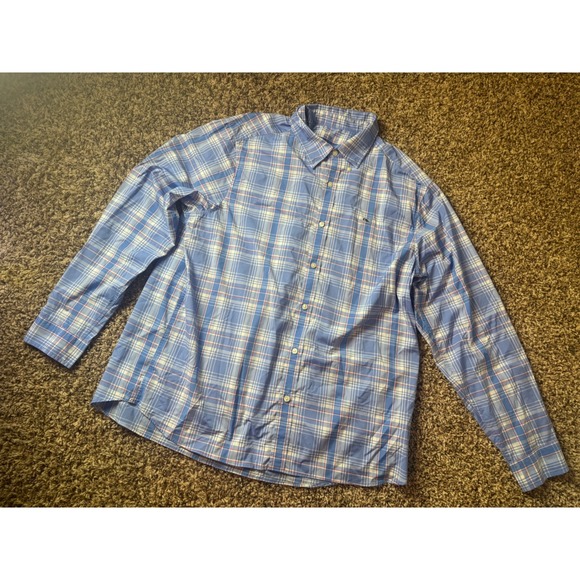 Vineyard Vines Other - Vineyard Vines Performance Plaid Long Sleeve Button Up Shirt Men's XL Blue Red